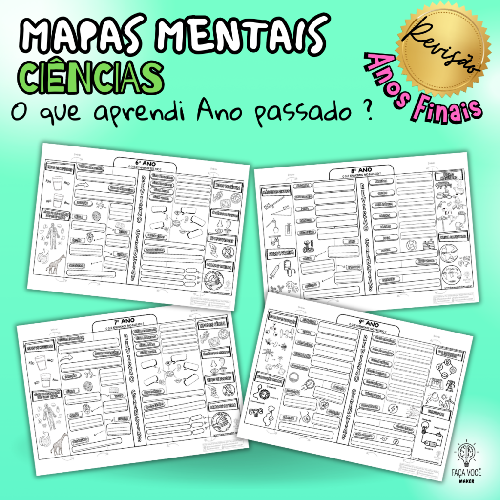 Mapas Mentais Revisão de Ciências (Anos finais) – Faça Você Maker