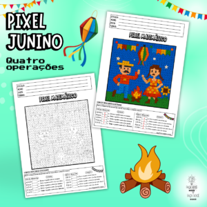 Pixel Matemático Junino (Quatro operações)