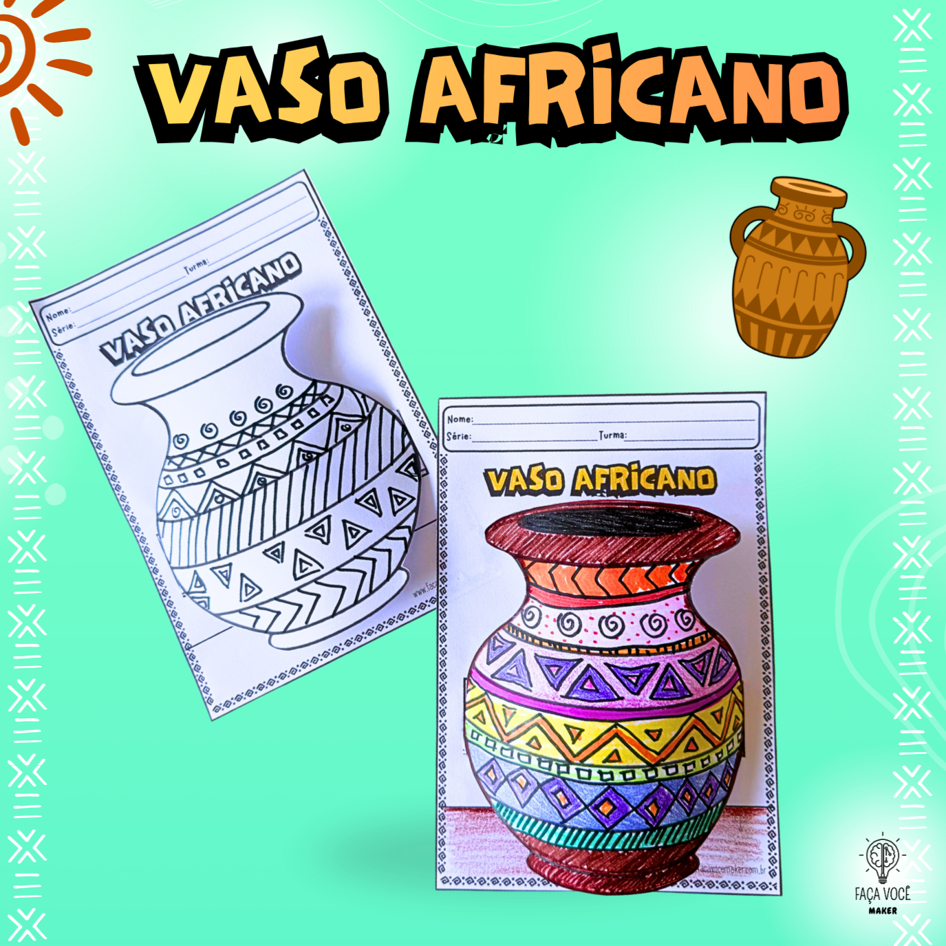 Vaso Africano 3D