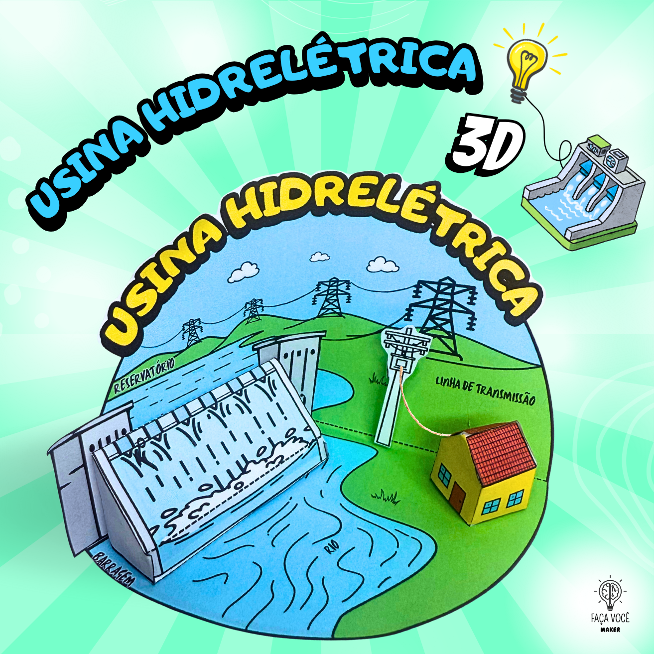 Usina Hidrelétrica 3D