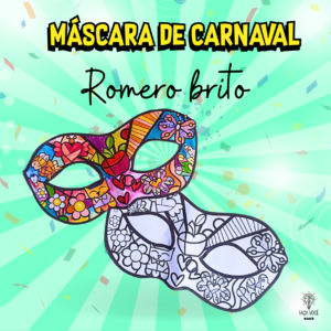 Máscara de Carnaval Romero Brito Romero Brito