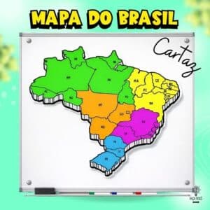 Mapa do Brasil Cartaz