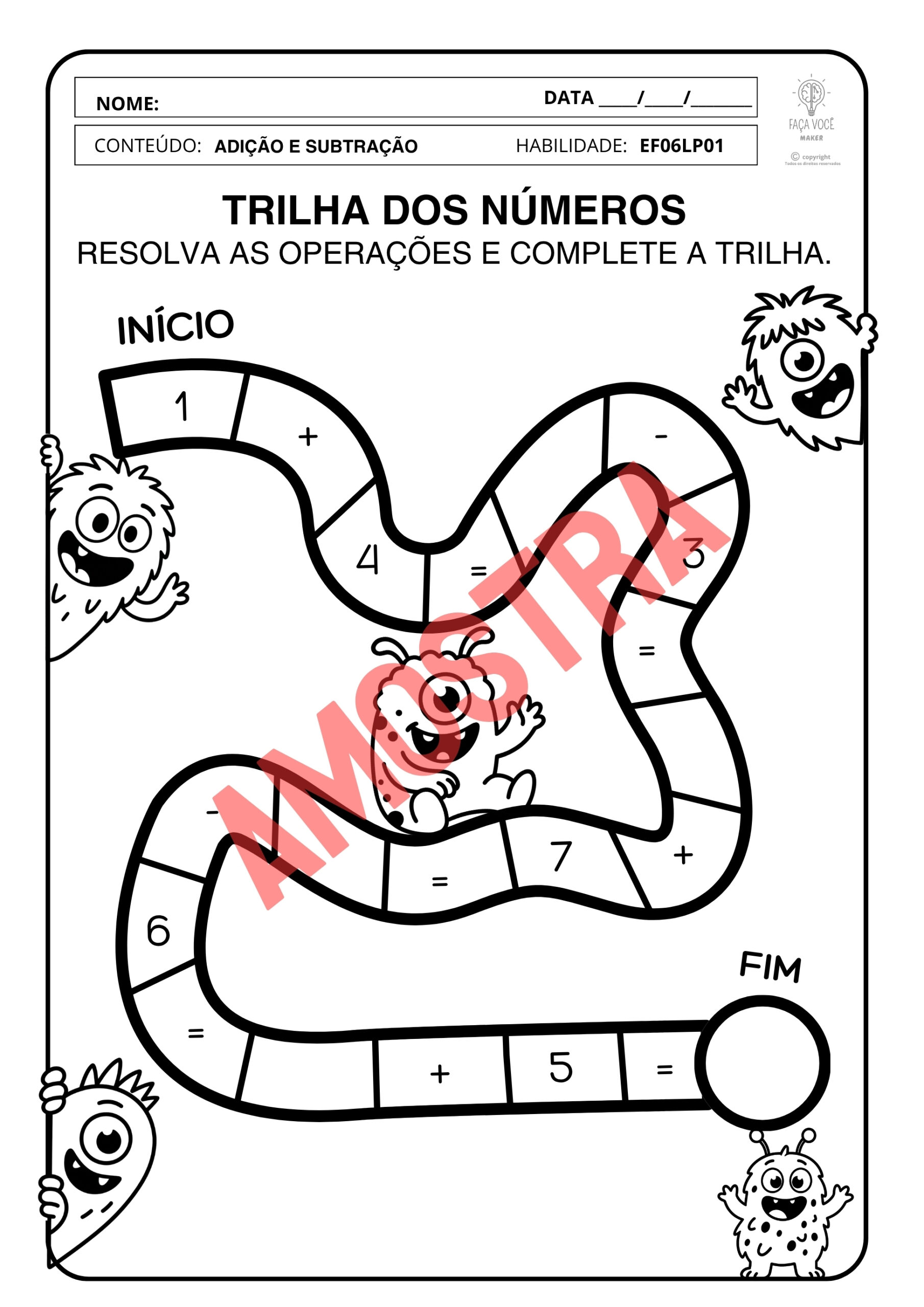 Atividades Adaptadas Matemática 6º ao 9º ano - Imagem 6