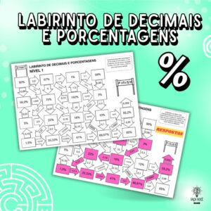 Labirinto de Decimais e Porcentagens